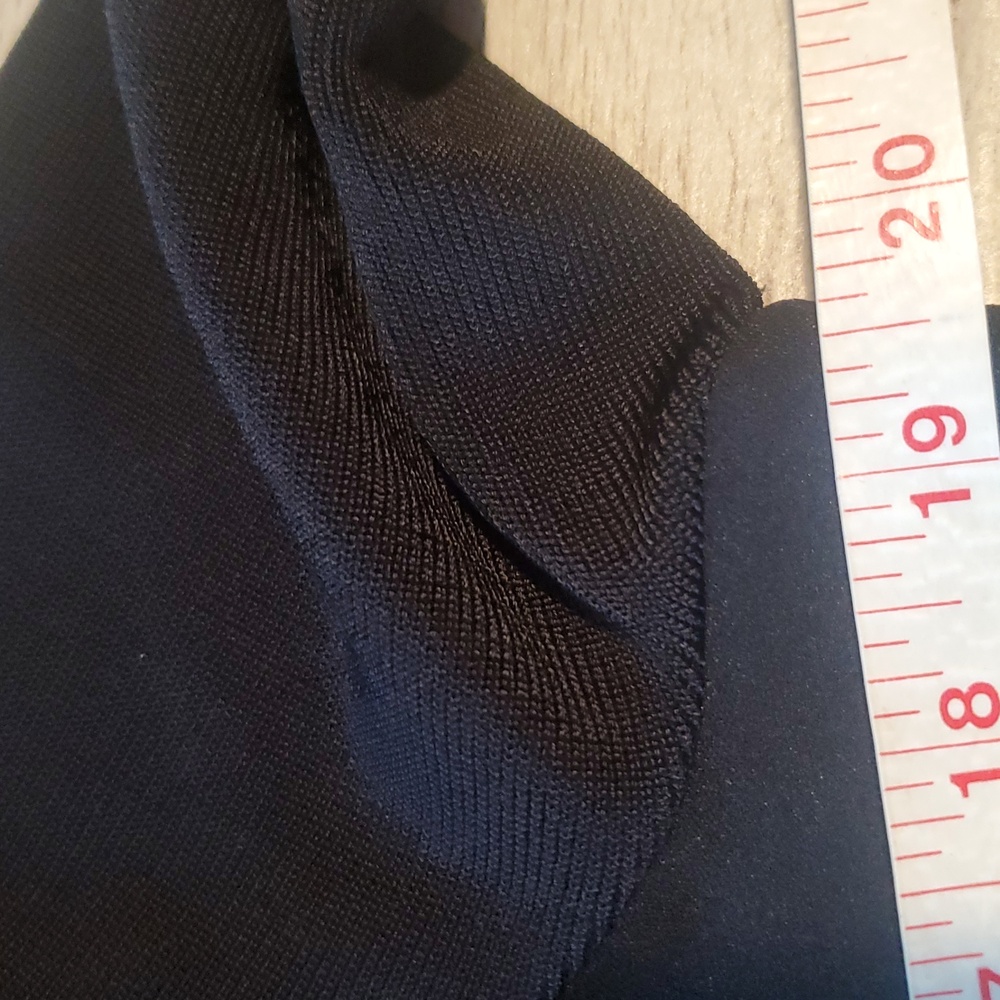 Anne Klein Womens Black Knit Viscose Blazer Jacket Medium Office Work Formal - Picture 4 of 8